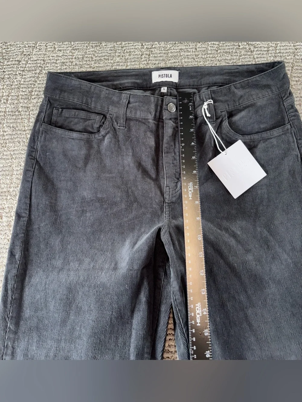 NEW Pistola Women’s Size 32 Dusk Gray‎ Corduroy Cropped Pants